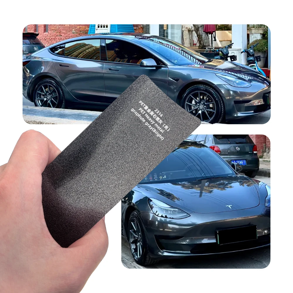 Stylish Heavy Tone Graphite Gray PET Wrap Strong Adhesive Dustproof Weatherproof Durable Full Car Paint Guard Styling Film
Stylish Heavy Tone Graphite Gray PET Wrap Strong Adhesive Dustproof Weatherproof Durable Full Car Paint Guard Styling Film