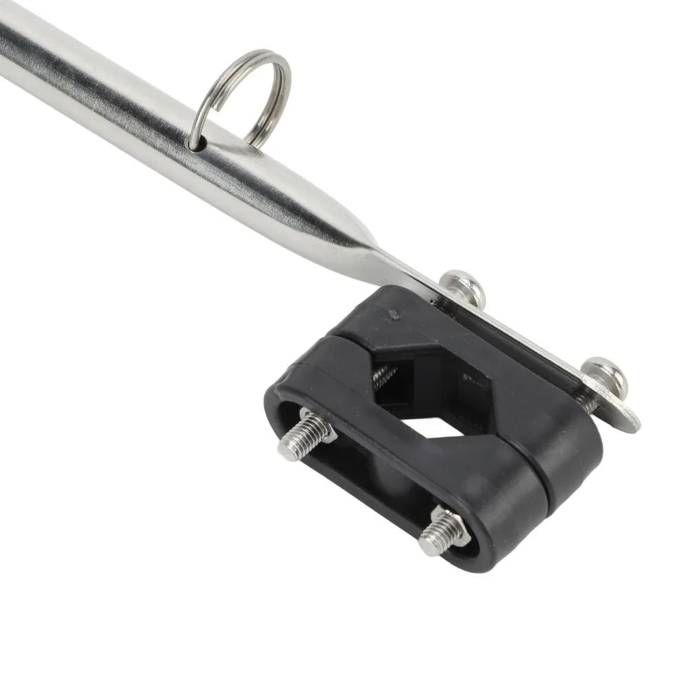 Overall Length 390mm Marine Flag Pole 304 Stainless Steel Silver Rail Type Flag Pole Two Loop Clips Flagpole Flag Holder Yachts
Overall Length 390mm Marine Flag Pole 304 Stainless Steel Silver Rail Type Flag Pole Two Loop Clips Flagpole Flag Holder Yachts