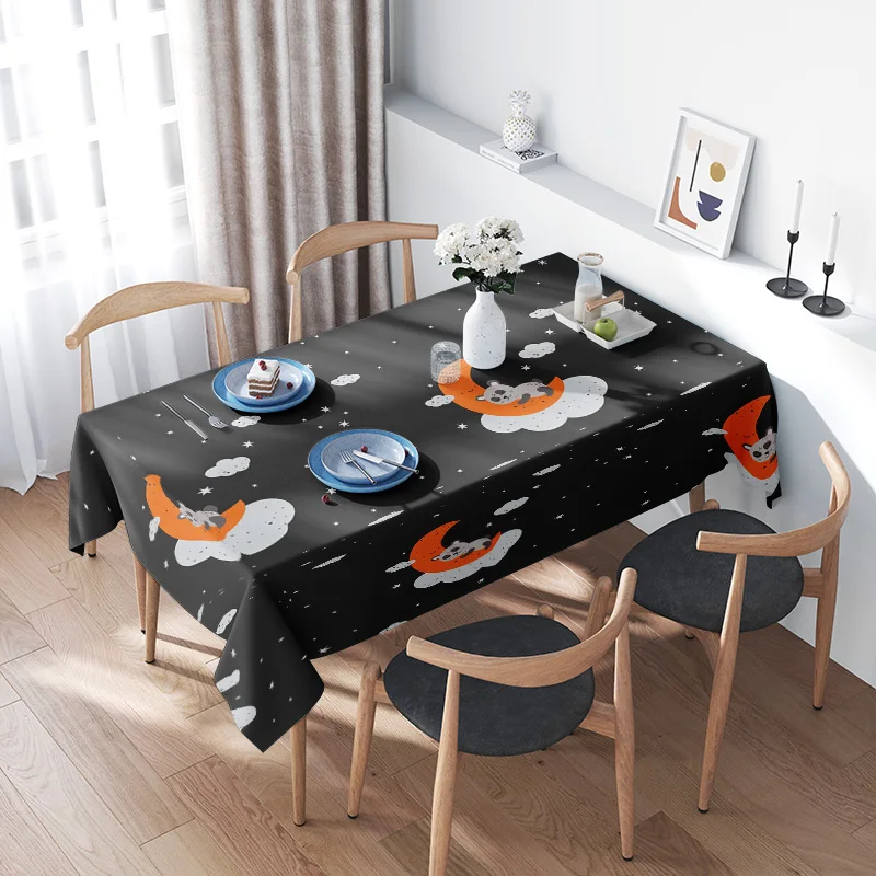 Stylish Space-Theme Tablecloth with Black Background Perfect for Modern Dining Rooms or Kids’ Bedrooms!
Stylish Space-Theme Tablecloth with Black Background Perfect for Modern Dining Rooms or Kids’ Bedrooms!