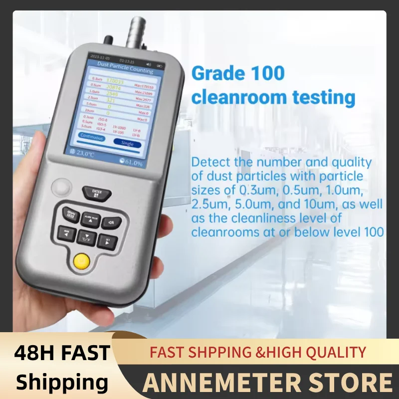 HZ-011C Handheld Particle Counter, 6 - Channel Laser Aerosol Detector, Measures 0.3 - 10μm Particles, Monitors PM2.5/PM10
HZ-011C Handheld Particle Counter, 6 - Channel Laser Aerosol Detector, Measures 0.3 - 10μm Particles, Monitors PM2.5/PM10