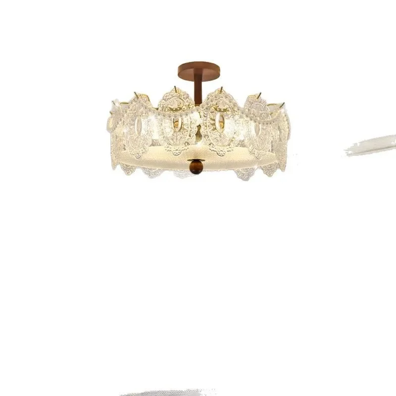 French crystal retro glass ceiling lamp American simple light luxury living room bedroom dining room new lamps
French crystal retro glass ceiling lamp American simple light luxury living room bedroom dining room new lamps