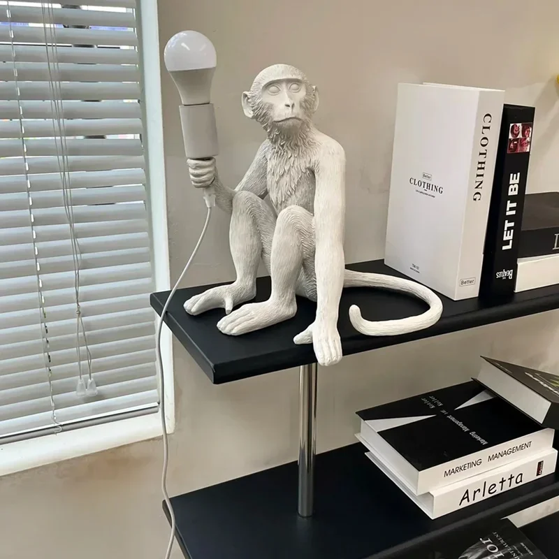 Modern LED Monkey Pendant Lights Vintage Hemp Rope Resin Pendant Lamps for Living Room Bedroom Home Decor Hanging Light Fixtures
Modern LED Monkey Pendant Lights Vintage Hemp Rope Resin Pendant Lamps for Living Room Bedroom Home Decor Hanging Light Fixtures