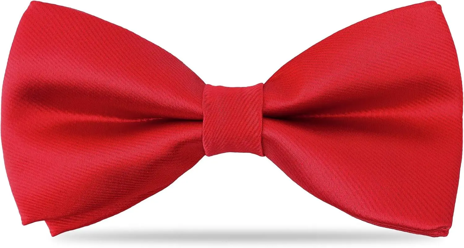 Pre-tied Silk Bow Tie for Boys, Classic Solid Adjustable Necktie for Wedding Party
Pre-tied Silk Bow Tie for Boys, Classic Solid Adjustable Necktie for Wedding Party