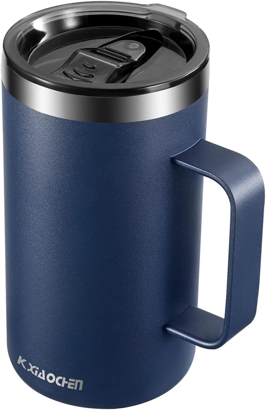 20oz Insulated Coffee Mug with Lid, Stainless Steel Double Wall Vacuum Tumbler with Handle, Thermal Travel Cup for Hot/Cold Drinks (Navy Blue)
20oz Insulated Coffee Mug with Lid, Stainless Steel Double Wall Vacuum Tumbler with Handle, Thermal Travel Cup for Hot/Cold Drinks (Navy Blue)