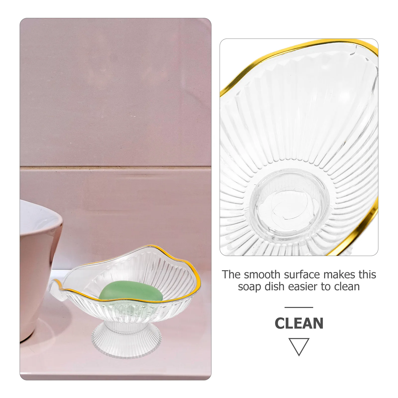 Transparent Plastic Self-Draining Holder For Bathroom Shower Kitchen Bar Container Drainage Tray Decorative Soap Dish For Shower
Transparent Plastic Self-Draining Holder For Bathroom Shower Kitchen Bar Container Drainage Tray Decorative Soap Dish For Shower