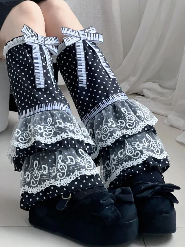 Abbey Hosiery Girlie Polka Dot Lace Music Note Cake Leg Cover Lolita Black and White Retro Babes Japanese Calf Socks
Abbey Hosiery Girlie Polka Dot Lace Music Note Cake Leg Cover Lolita Black and White Retro Babes Japanese Calf Socks