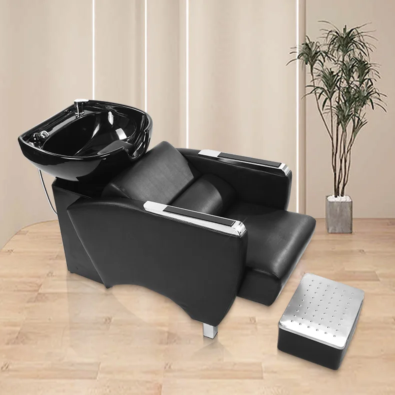 Half-lying shampoo bed, high-end hairdressing ceramic basin flushing bed, special for barber shops
Half-lying shampoo bed, high-end hairdressing ceramic basin flushing bed, special for barber shops