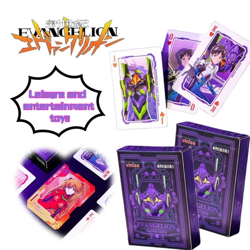 New NEON GENESIS EVANGELION Poker High Color Value Creative Personality Collectible Card Animation Cartoon Entertainment Toys
New NEON GENESIS EVANGELION Poker High Color Value Creative Personality Collectible Card Animation Cartoon Entertainment Toys