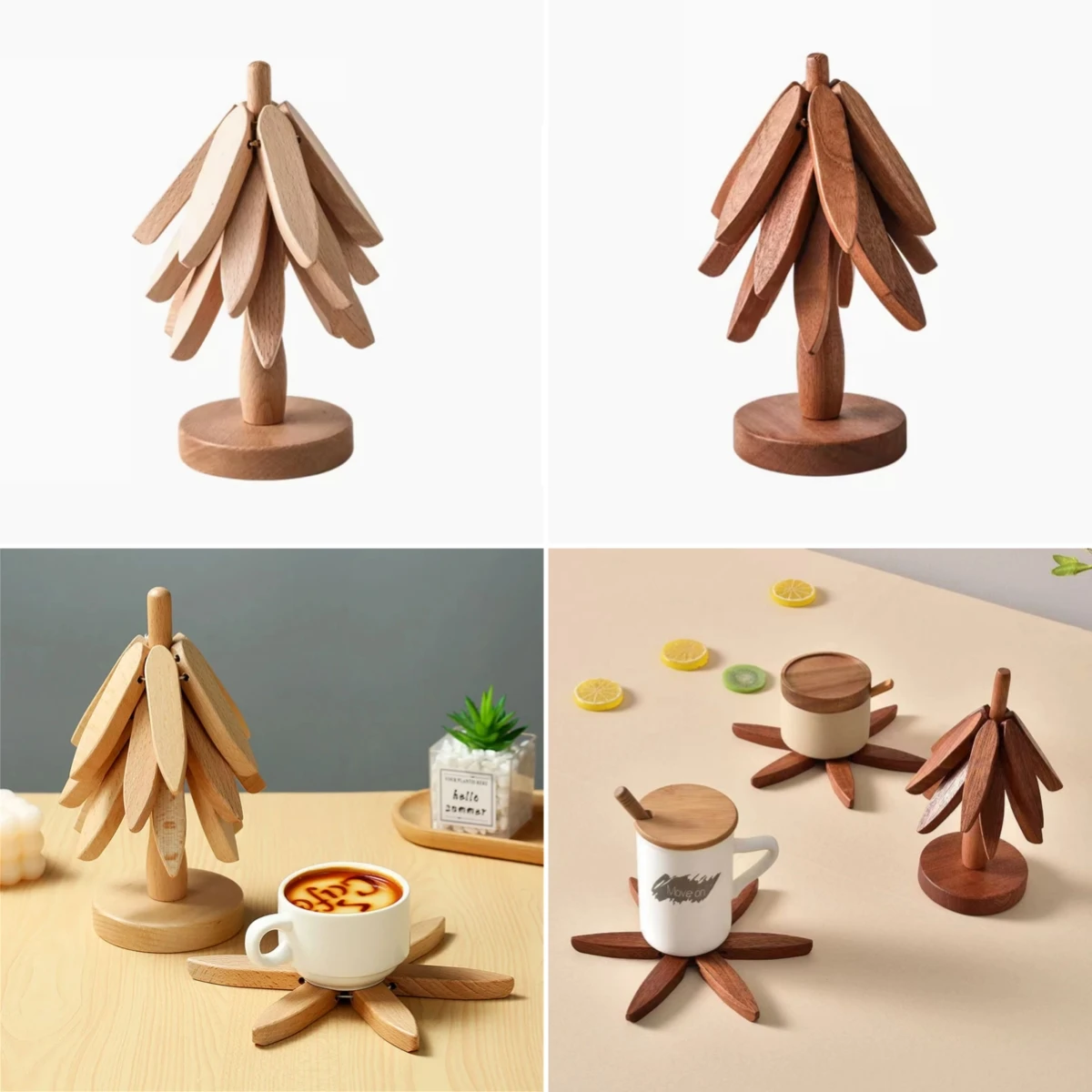 3-Layer Tree-type Solid Wood Insulation Pad Bracket Creative Table Mat Anti-Scalding High Temperature Household Bowl Pot Cup Pad
3-Layer Tree-type Solid Wood Insulation Pad Bracket Creative Table Mat Anti-Scalding High Temperature Household Bowl Pot Cup Pad