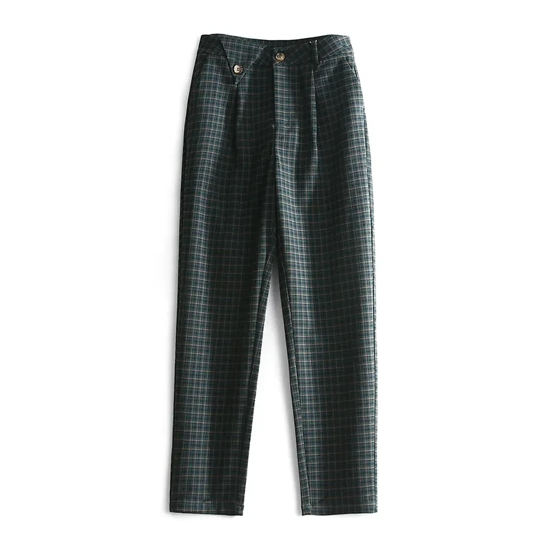 2022 New Women's Retro Temperament High Waist Plaid Slim Pants Tide Autumn Female Trousres
2022 New Women's Retro Temperament High Waist Plaid Slim Pants Tide Autumn Female Trousres