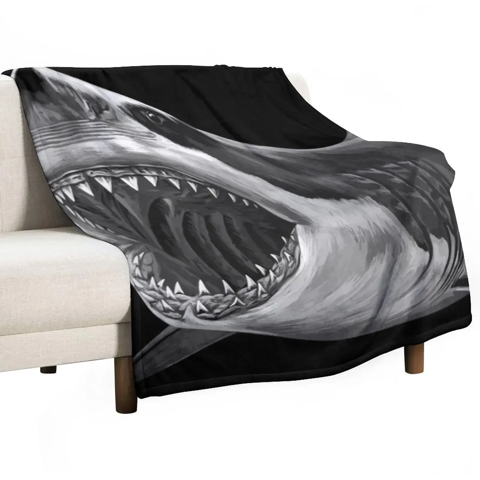 Great White Shark Throw Blanket Beautifuls Sleeping Bag blankets and throws Soft Big Blankets
Great White Shark Throw Blanket Beautifuls Sleeping Bag blankets and throws Soft Big Blankets