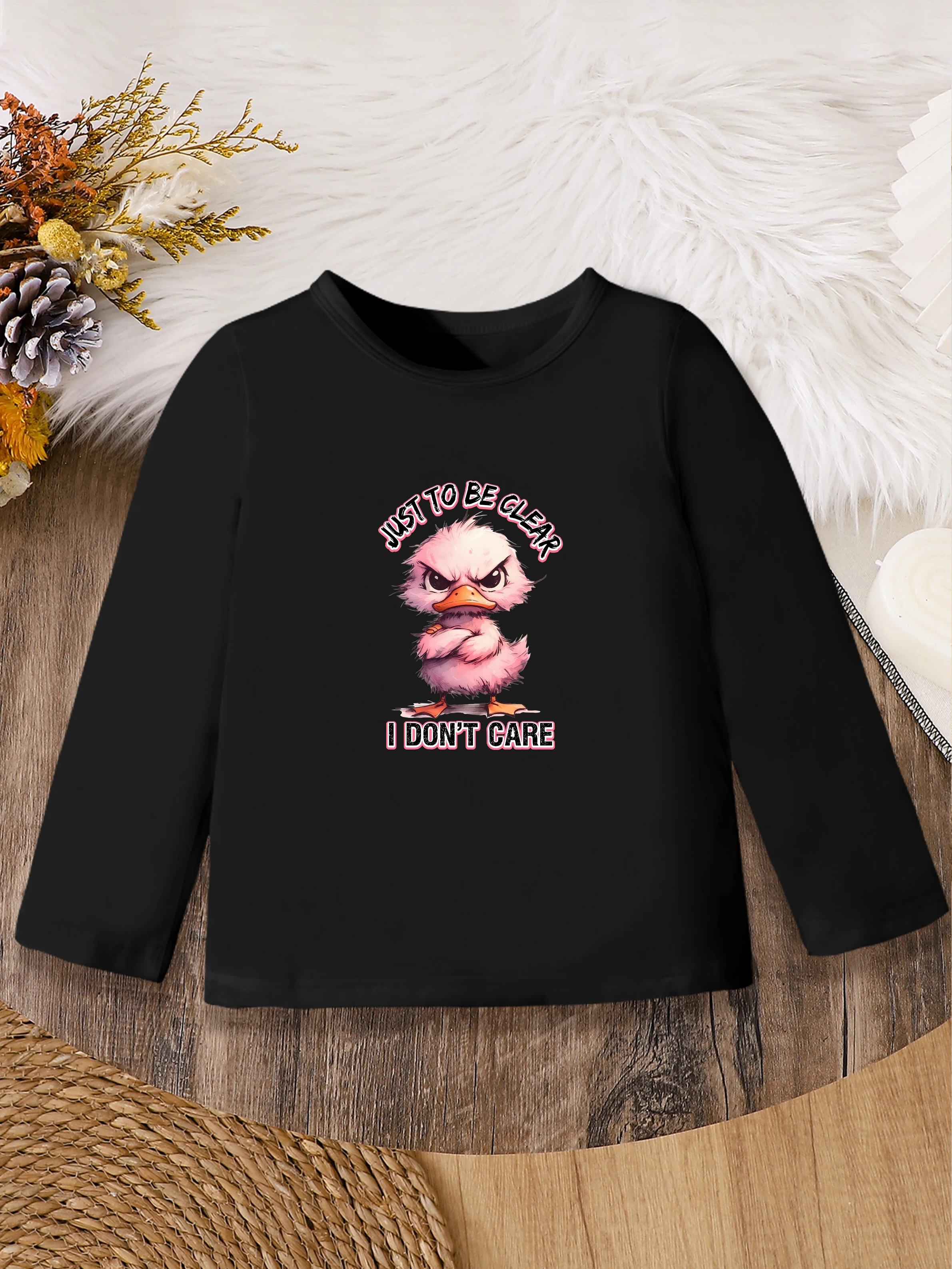 1 шт.: Осенний милый милый базовый слой для девочек — мультяшный принт розовой утки
1 шт.: Осенний милый милый базовый слой для девочек — мультяшный принт розовой утки