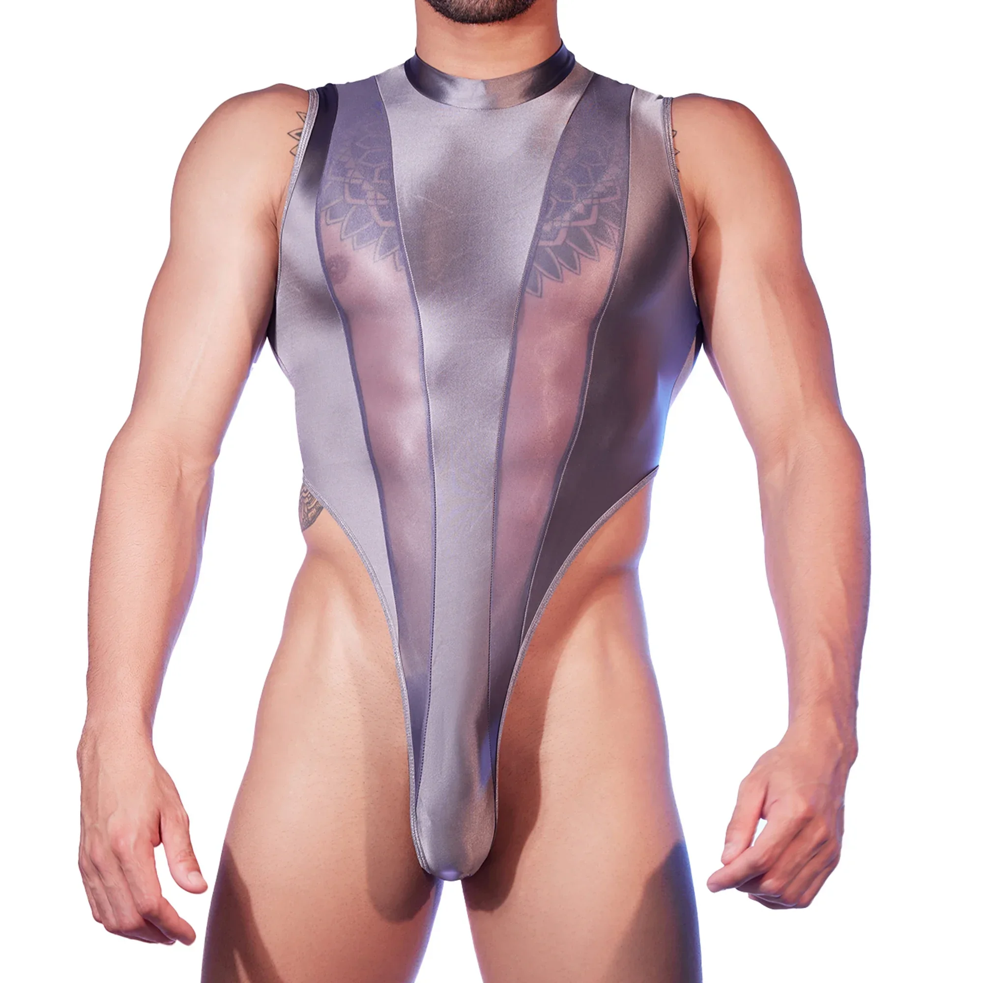 Sexy Men's Bodysuits Leotards One-pieces Sheer Underwear High Cut Thongs Splicing Jumpsuits Erotic Gay Elastic Lingerie Teddies
Sexy Men's Bodysuits Leotards One-pieces Sheer Underwear High Cut Thongs Splicing Jumpsuits Erotic Gay Elastic Lingerie Teddies