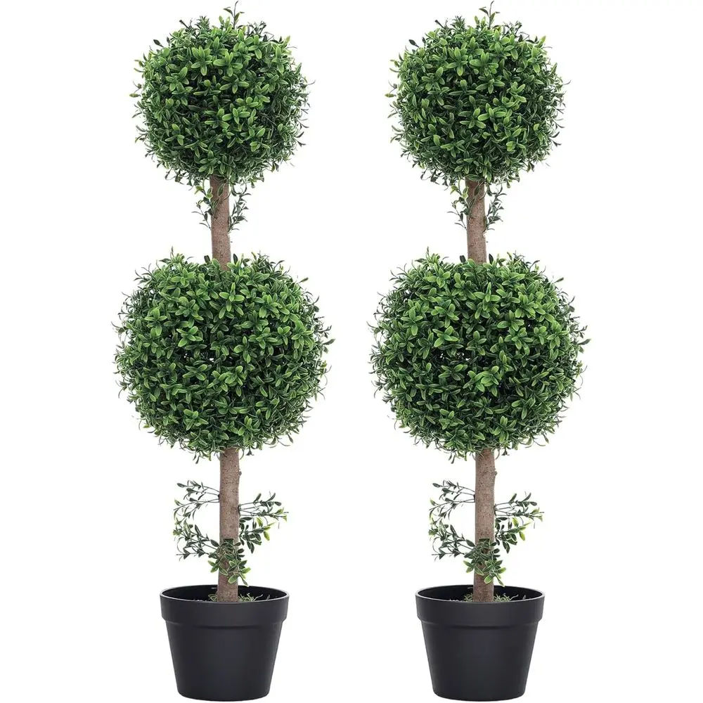 Set of 2 Green Ball-Shaped Boxwood Artificial Topiary Trees, 36 Inch, Indoor/Outdoor Decor
Set of 2 Green Ball-Shaped Boxwood Artificial Topiary Trees, 36 Inch, Indoor/Outdoor Decor