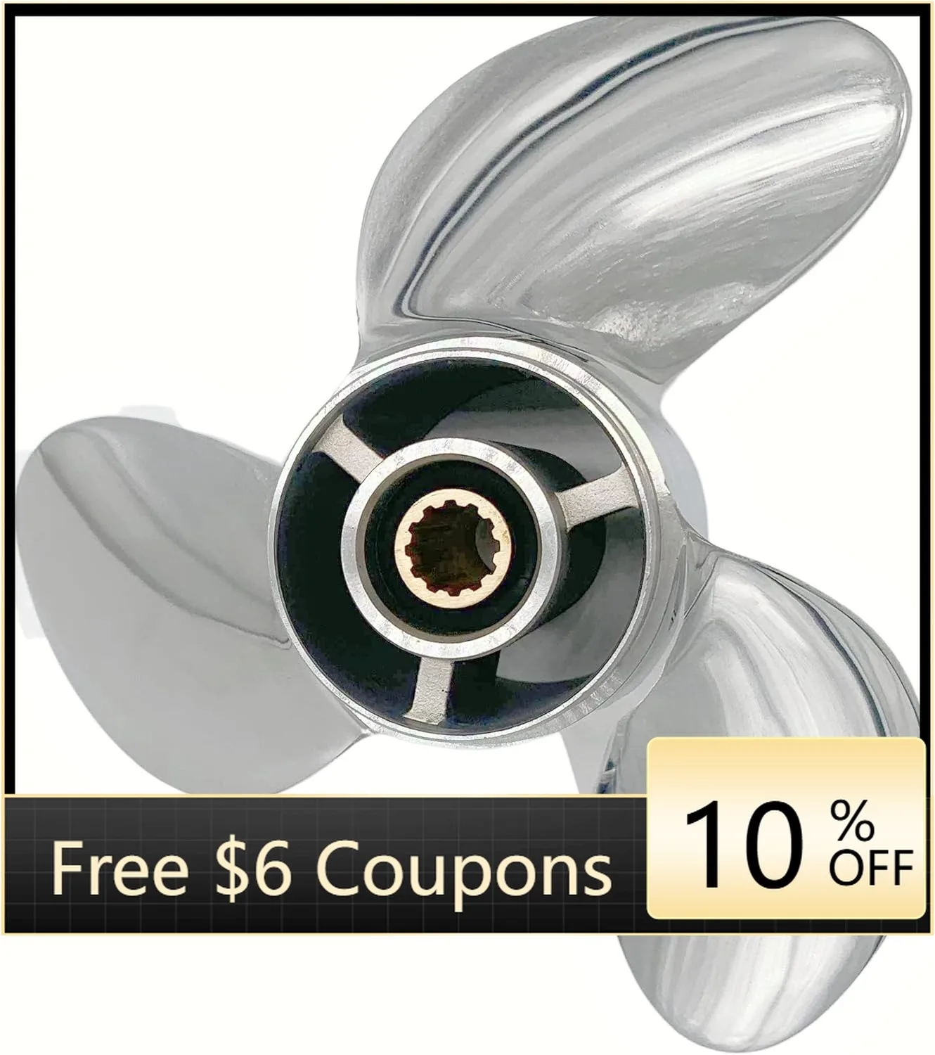 ffb Нержавеющая сталь 8,5x8,5 Лодочный гребной винт OEM NO 48-897618A10 12-зубчатая опора для подвесного двигателя 4 5 6 Новое состояние
ffb Нержавеющая сталь 8,5x8,5 Лодочный гребной винт OEM NO 48-897618A10 12-зубчатая опора для подвесного двигателя 4 5 6 Новое состояние