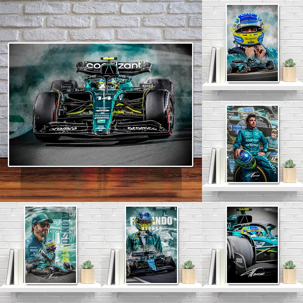 Super Formula Racer Alonso Portrait Canvas Painting AMR23 Racing Graffiti Poster And Print Race Car Club Wall Art Room Decor
Super Formula Racer Alonso Portrait Canvas Painting AMR23 Racing Graffiti Poster And Print Race Car Club Wall Art Room Decor