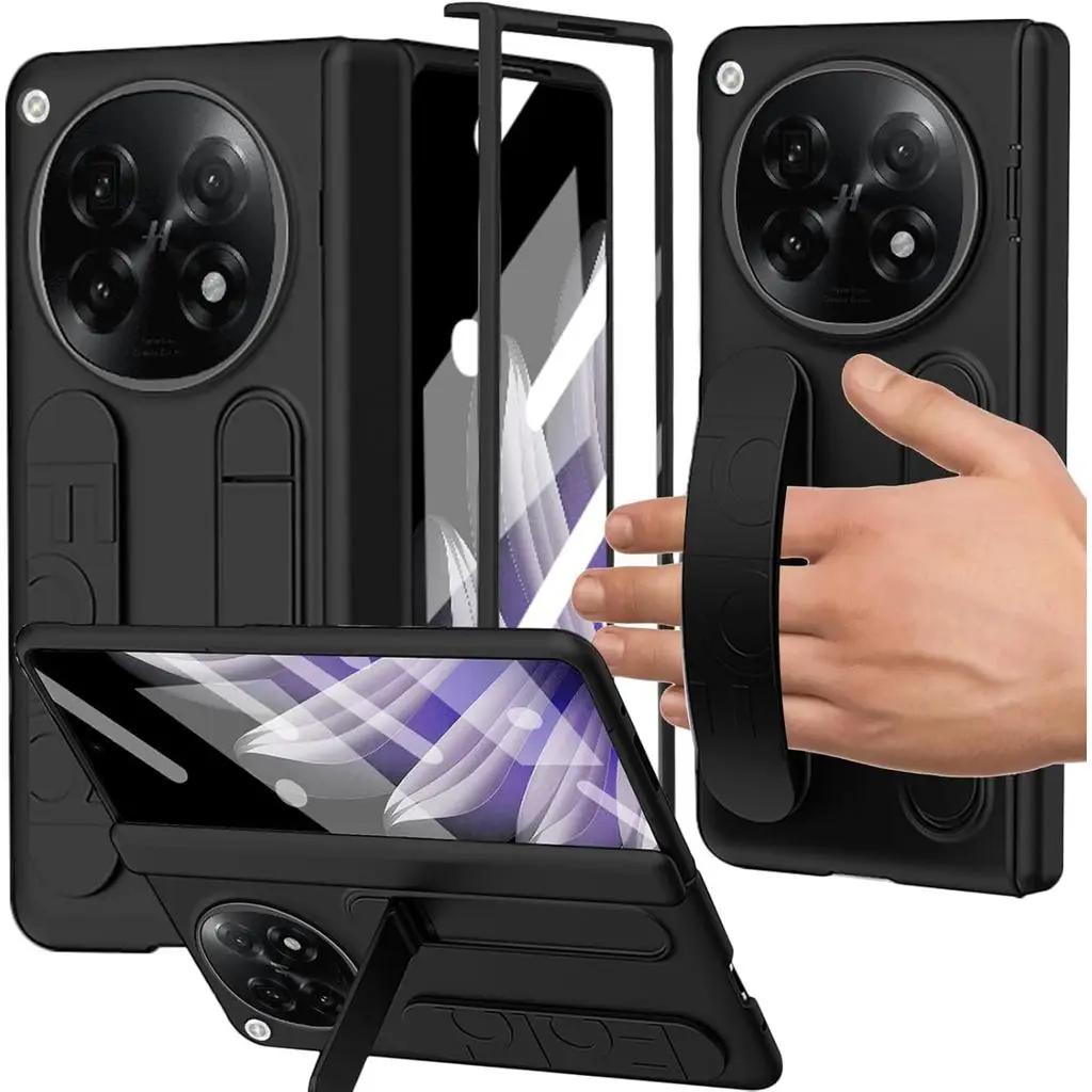 Finger Strap Case for OPPO Find N6 with Built-in Screen Protector Kickstand Hinge Cover
Finger Strap Case for OPPO Find N6 with Built-in Screen Protector Kickstand Hinge Cover