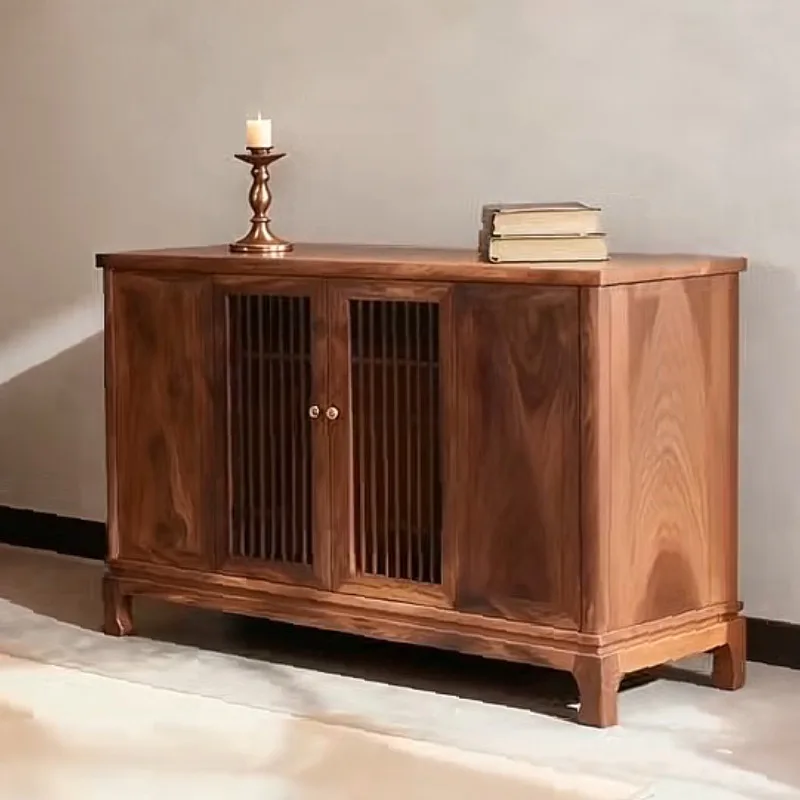 American black walnut sideboard, modern simple light luxury style, solid wood wall-backed entryway, storage cabinet
American black walnut sideboard, modern simple light luxury style, solid wood wall-backed entryway, storage cabinet
