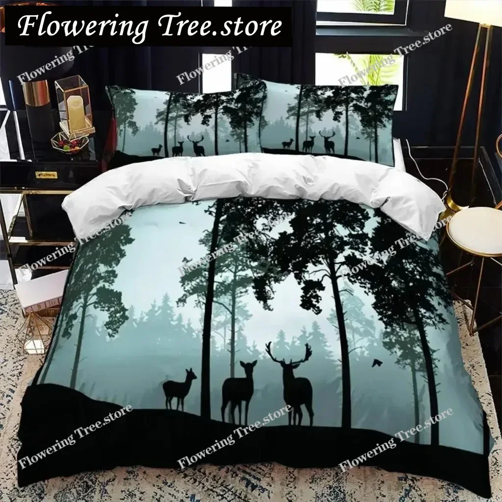 Animal Silhouette Duvet Cover Set Howling Under The Moon Animal Theme Quilt Cover for Kids Boys Microfiber King Twin Bedding Set
Animal Silhouette Duvet Cover Set Howling Under The Moon Animal Theme Quilt Cover for Kids Boys Microfiber King Twin Bedding Set