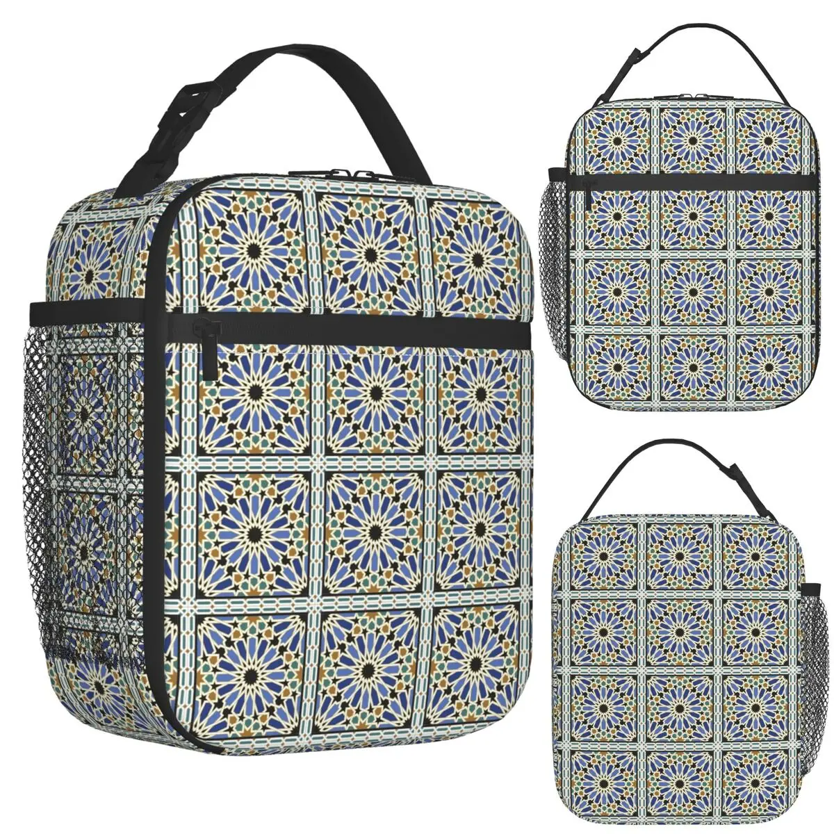Arabic Tile I Insulated Lunch Bag for Women Picnic Storage Food Boxes Portable Container Cooler Thermal Lunch Box Tote
Arabic Tile I Insulated Lunch Bag for Women Picnic Storage Food Boxes Portable Container Cooler Thermal Lunch Box Tote
