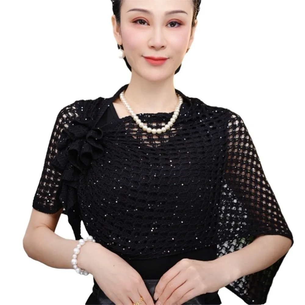 Sparkly Design Hollow Out Cardigan Short Sleeve Front Buckle Design Cutout Wrap Cotton Material Floral Pattern Knitted Cardigan
Sparkly Design Hollow Out Cardigan Short Sleeve Front Buckle Design Cutout Wrap Cotton Material Floral Pattern Knitted Cardigan