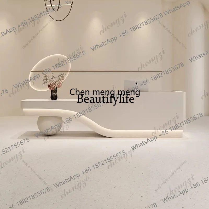EE182 Nordic Beauty Salon Cashier Counter Modern Design Clothing Store Counter Creative Company Reception Desk Office Furniture
EE182 Nordic Beauty Salon Cashier Counter Modern Design Clothing Store Counter Creative Company Reception Desk Office Furniture