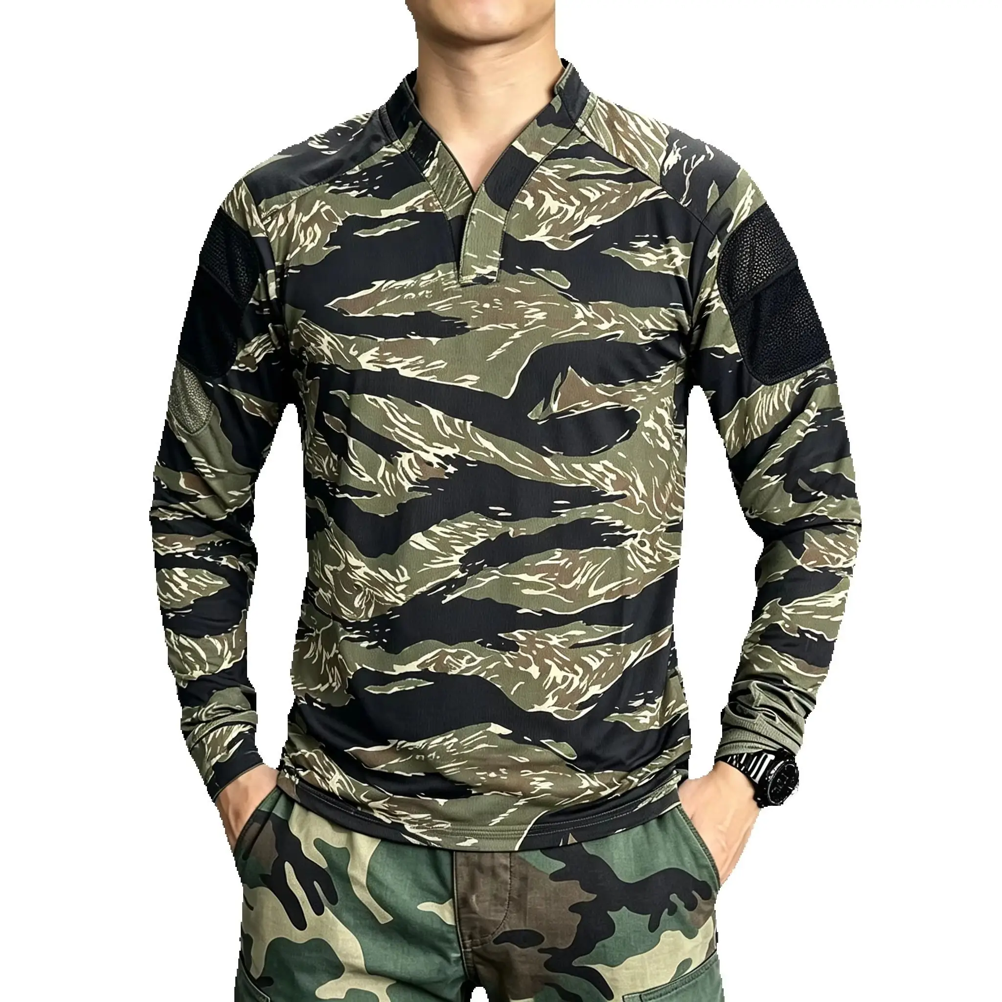 Camo Velocity Style Rugby Shirt Quick Dry Tactical Long Sleeve T-shirt CAG Love
Camo Velocity Style Rugby Shirt Quick Dry Tactical Long Sleeve T-shirt CAG Love