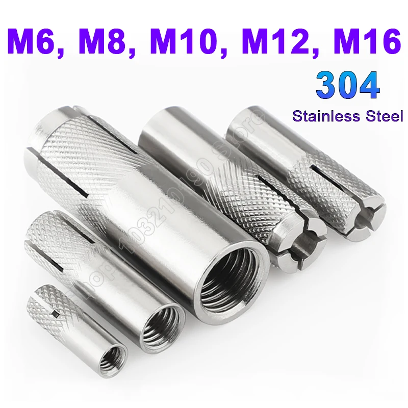 1pc M6 M8 M10 M12 M16 304 Stainless Steel Push Burst Blasting Drop-in Anchor Screw Bolt Wedge Nut Expansion Anchor
1pc M6 M8 M10 M12 M16 304 Stainless Steel Push Burst Blasting Drop-in Anchor Screw Bolt Wedge Nut Expansion Anchor