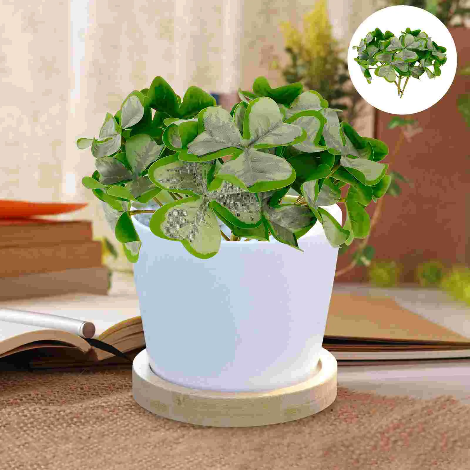 3 Bunches Decorative Flower Layout Green Plant Wedding Artificial Shamrock Plastic Fake
3 Bunches Decorative Flower Layout Green Plant Wedding Artificial Shamrock Plastic Fake