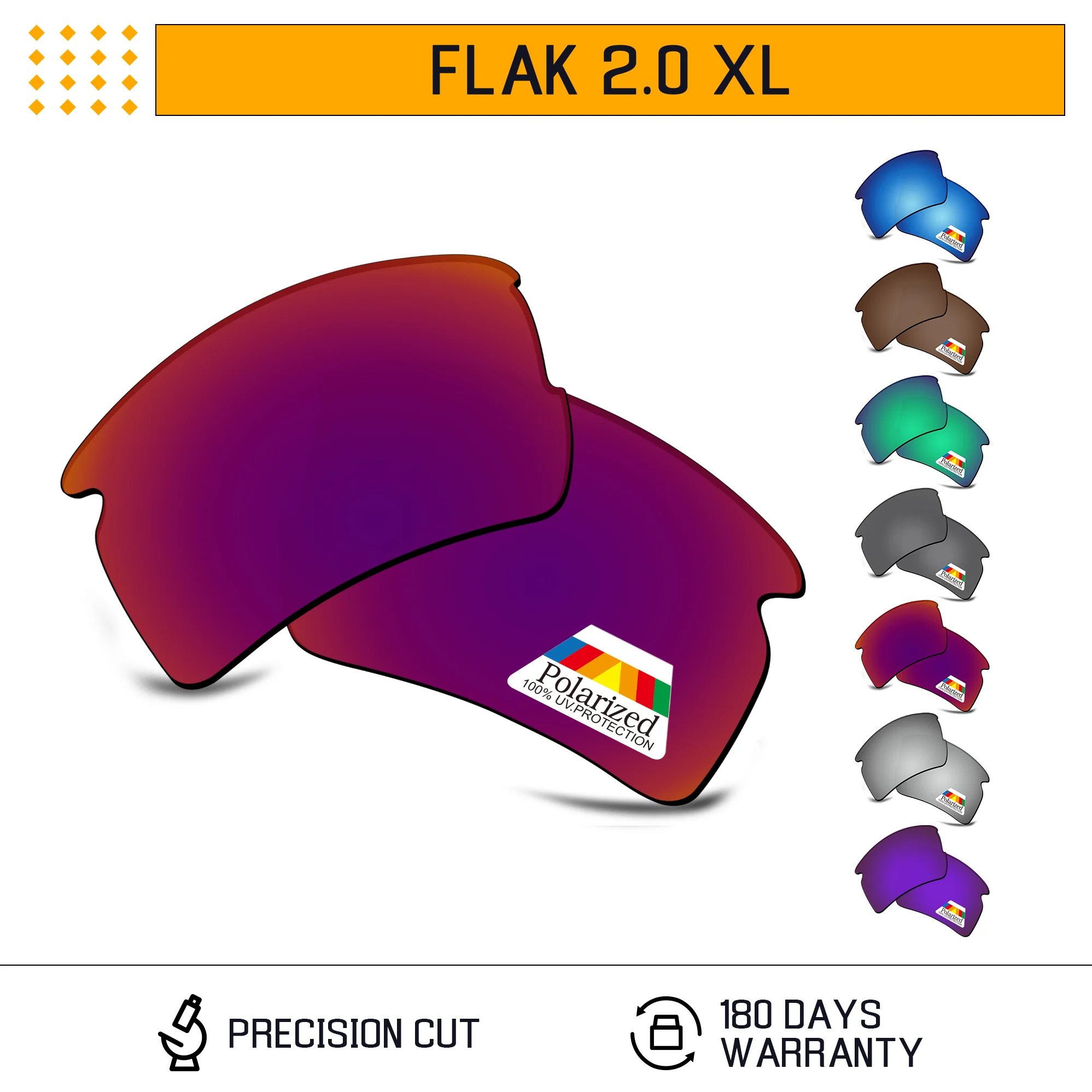 Rarayvix Polarized Replacement Lenses UV400 Protective for Oakley Flak 2.0 XL OO9188 59mm Sunglasses
Rarayvix Polarized Replacement Lenses UV400 Protective for Oakley Flak 2.0 XL OO9188 59mm Sunglasses