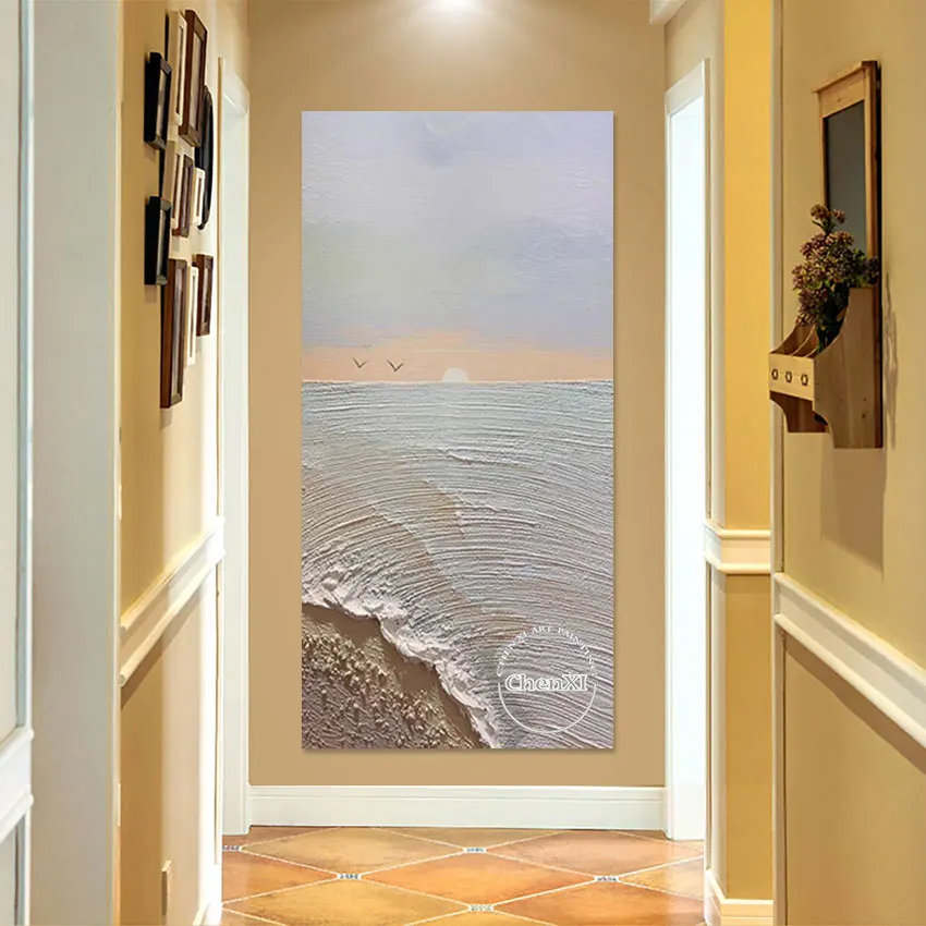 Seascape Sunset Landscape Acrylic Painting Wall Hangings Art Abstract Handmade Unframed Large Texture Murals Artwork Panel Set
Seascape Sunset Landscape Acrylic Painting Wall Hangings Art Abstract Handmade Unframed Large Texture Murals Artwork Panel Set