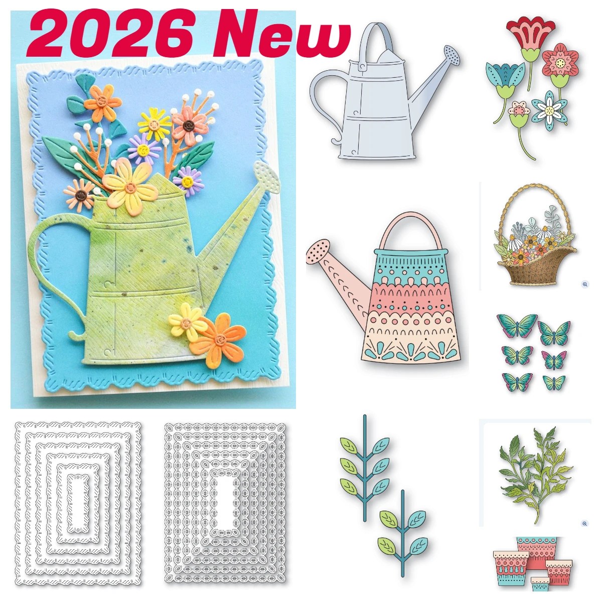 2026 New Leafy Stems Scalloped Flower Pots Metal Cutting Scrapbook Make Paper Card Album Diy Craft Template Decoration Die
2026 New Leafy Stems Scalloped Flower Pots Metal Cutting Scrapbook Make Paper Card Album Diy Craft Template Decoration Die