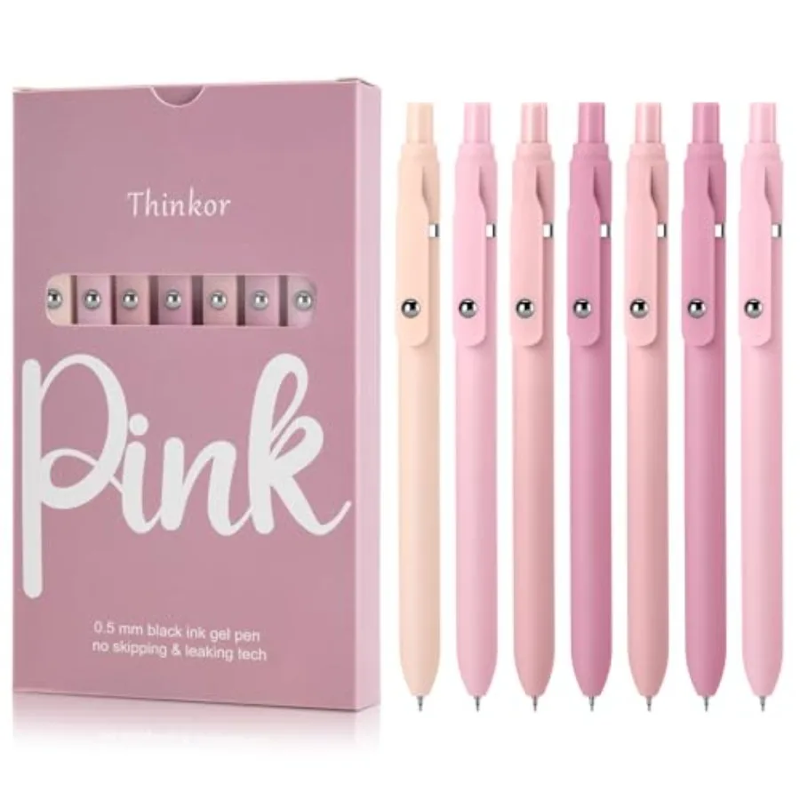 Gel Pens Black Ink, 7 Pcs 0.5mm Quick Dry Fine Point Smooth Writing Pens, Cute Office School Supplies Gifts for Women Student 7
Gel Pens Black Ink, 7 Pcs 0.5mm Quick Dry Fine Point Smooth Writing Pens, Cute Office School Supplies Gifts for Women Student 7