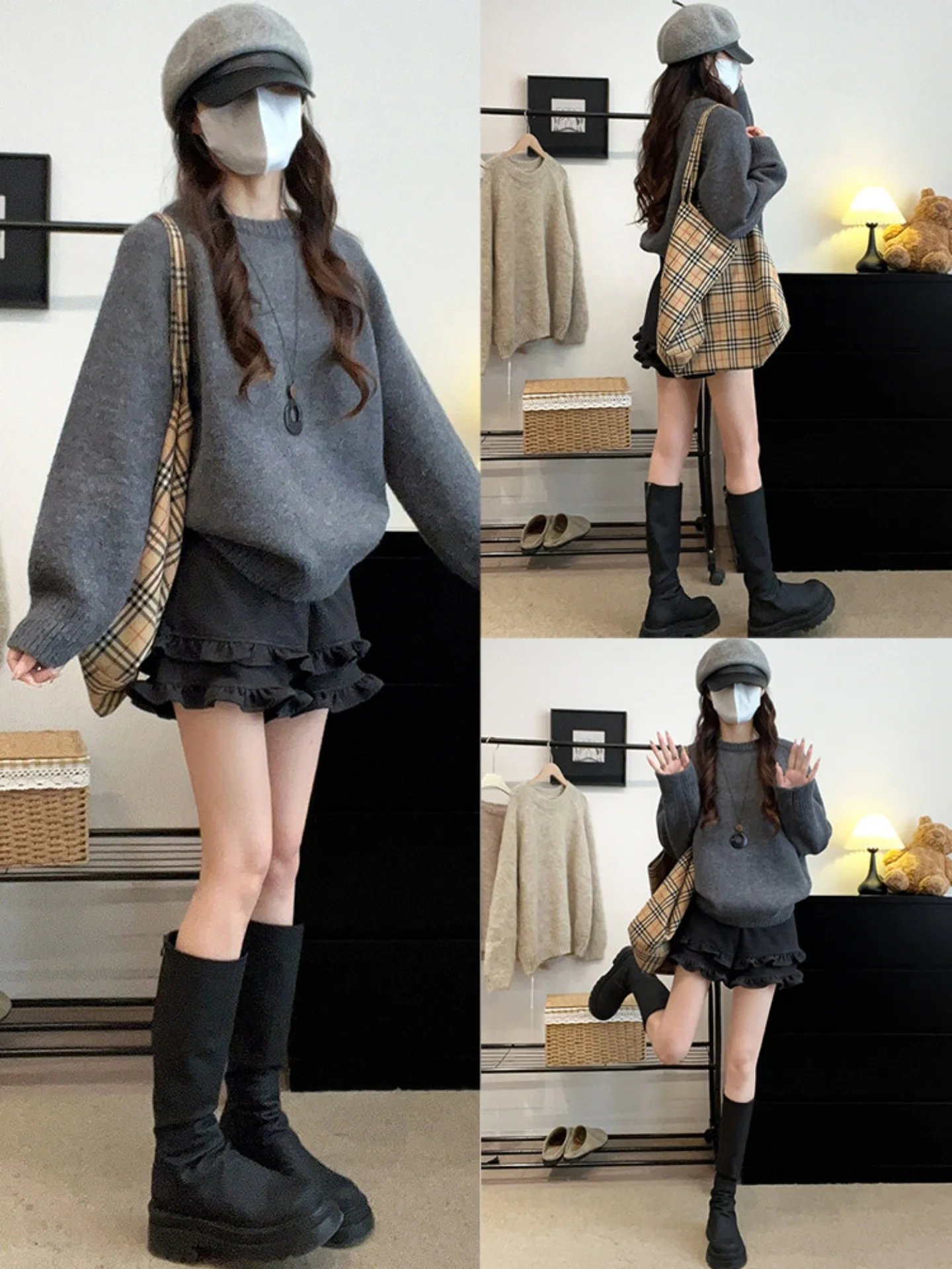 Gray Flounce Shorts Women's Summer Casual Pants High Waist Slimming Small Size A-Line Skirt Pants Korean Style Straight Leg
Gray Flounce Shorts Women's Summer Casual Pants High Waist Slimming Small Size A-Line Skirt Pants Korean Style Straight Leg