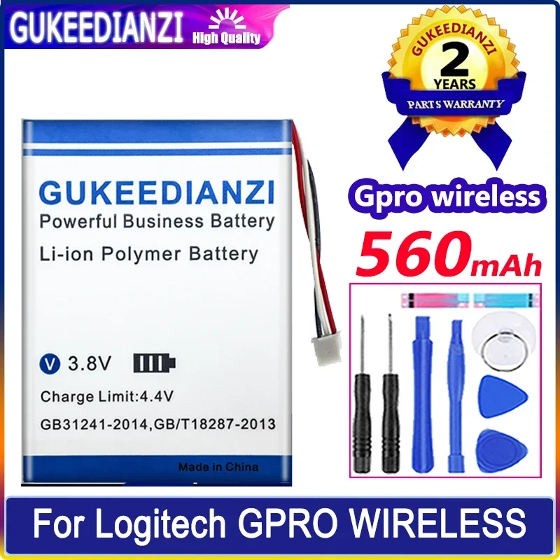 Аккумулятор GUKEEDIANZI GPro wireless 560mAh для беспроводной мыши Logitech GPRO
Аккумулятор GUKEEDIANZI GPro wireless 560mAh для беспроводной мыши Logitech GPRO