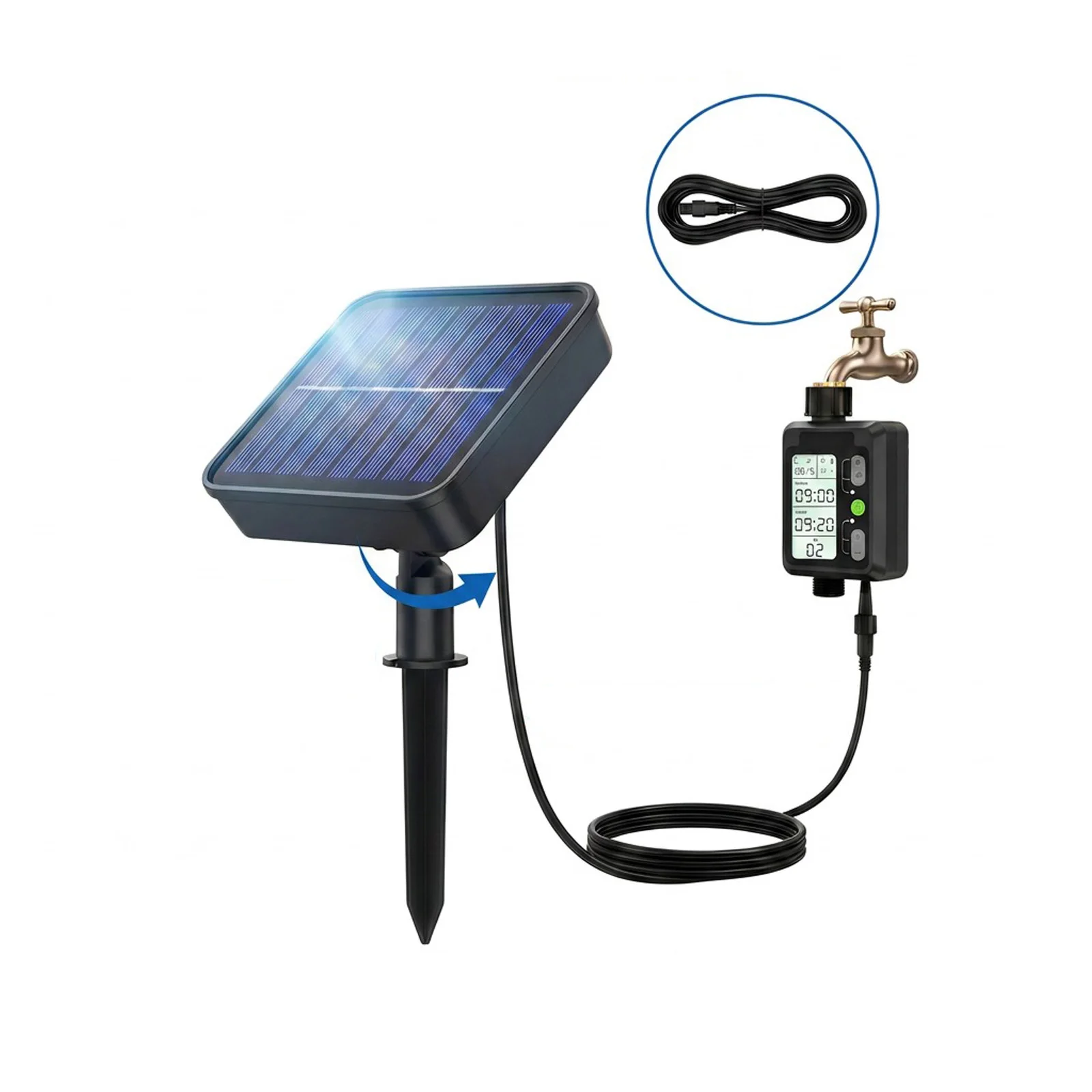 5M/10M/15M/20M/30M Large Screen Solar Automatic Watering Device Smart Timing Tap Controller Garden Irrigation Sprinkler System
5M/10M/15M/20M/30M Large Screen Solar Automatic Watering Device Smart Timing Tap Controller Garden Irrigation Sprinkler System