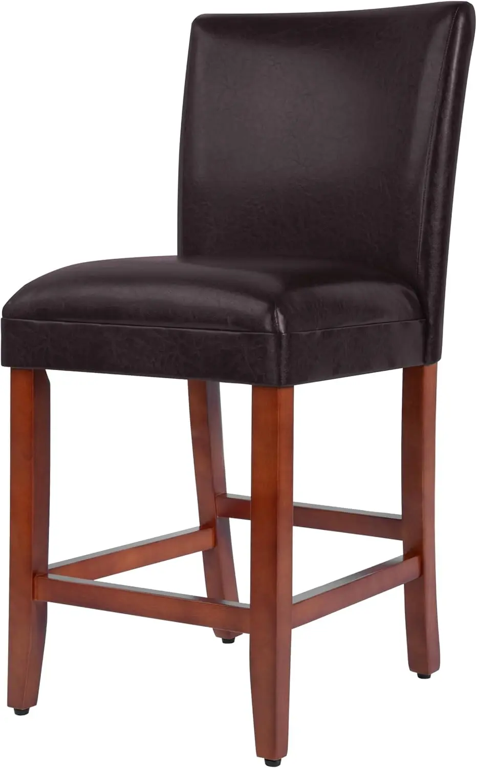 Классические коричневые барные стулья из искусственной кожи со столешницей, высота 24 дюйма для кухни или игровой комнаты, прочные и стильные
Классические коричневые барные стулья из искусственной кожи со столешницей, высота 24 дюйма для кухни или игровой комнаты, прочные и стильные