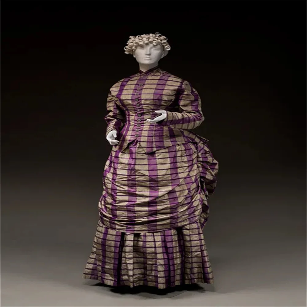 1880s Afternoon Plaid Dress Renaissance Victorian Royal Court Gothic Southern Theatre Stage Performance Queen Ball Gown
1880s Afternoon Plaid Dress Renaissance Victorian Royal Court Gothic Southern Theatre Stage Performance Queen Ball Gown