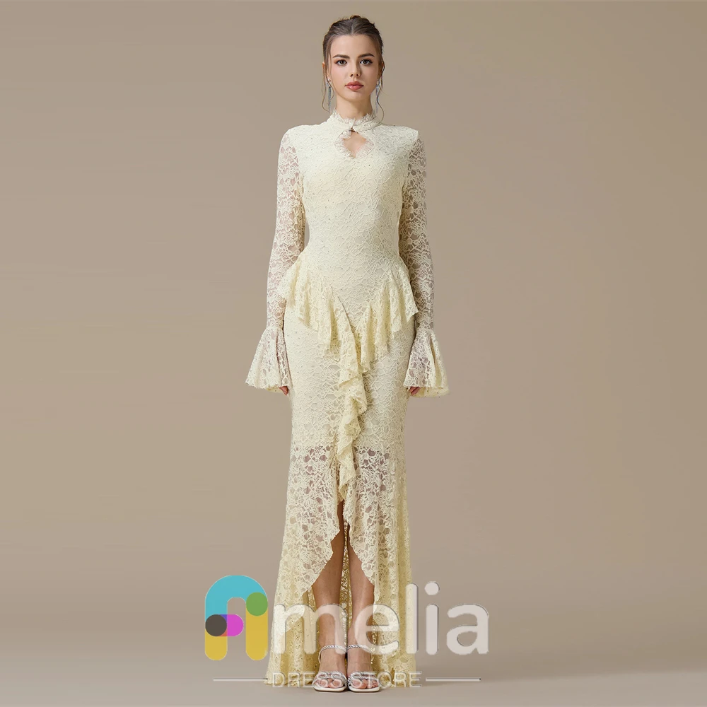 Amelia Lace Evening Dress Mermaid long Sleeves Prom Dressees For Women Wedding Party Formal Gowns Arabia
Amelia Lace Evening Dress Mermaid long Sleeves Prom Dressees For Women Wedding Party Formal Gowns Arabia