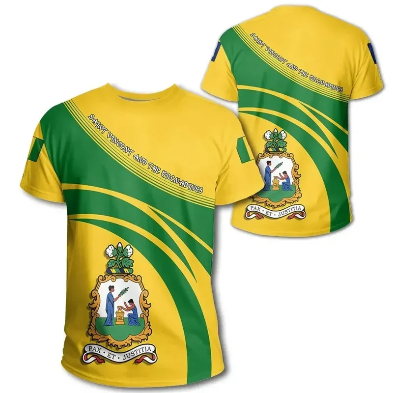Saint Vincent And The Grenadines Flag T-Shirt For Men 3D Printed Coat Of Arms T Shirt Round Neck Short Sleeves Casual Tee Shirts
Saint Vincent And The Grenadines Flag T-Shirt For Men 3D Printed Coat Of Arms T Shirt Round Neck Short Sleeves Casual Tee Shirts