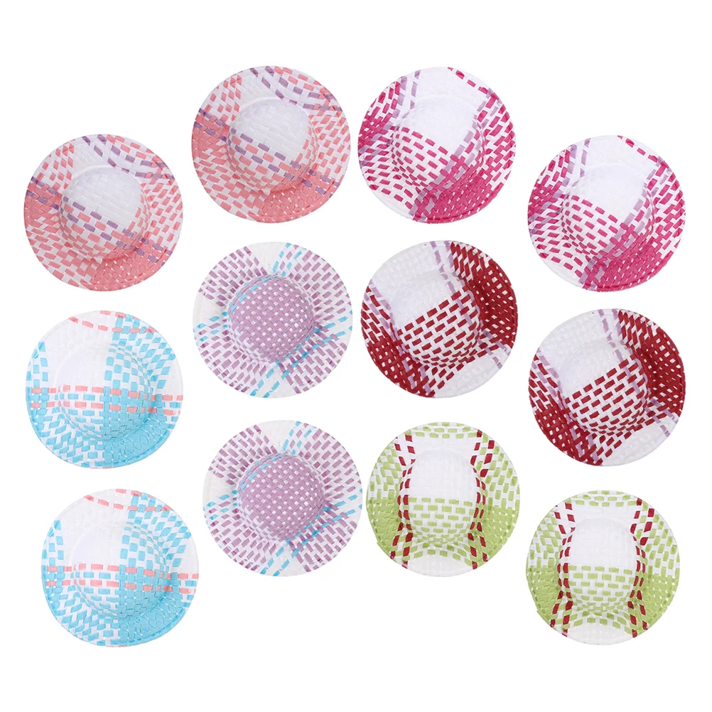 12 Pcs Colorful Striped Hat DIY Hats Woven Ornament House Mini Miniature Small Clown
12 Pcs Colorful Striped Hat DIY Hats Woven Ornament House Mini Miniature Small Clown