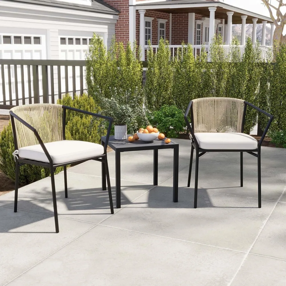 3 Pieces Patio Set Wicker Furniture Outdoor Table and Chairs Rattan Chair Conversation Sets with Cushions & Coffee Table for Po
3 Pieces Patio Set Wicker Furniture Outdoor Table and Chairs Rattan Chair Conversation Sets with Cushions & Coffee Table for Po