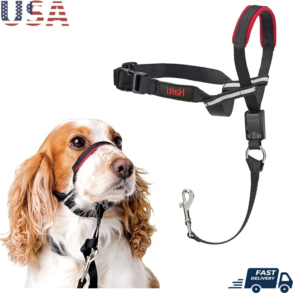 Halti Optifit Headcollar Dogs No Pull Adjustable Reflective Lightweight Padded Nose Band Safe Training Tool with Leash Clip
Halti Optifit Headcollar Dogs No Pull Adjustable Reflective Lightweight Padded Nose Band Safe Training Tool with Leash Clip