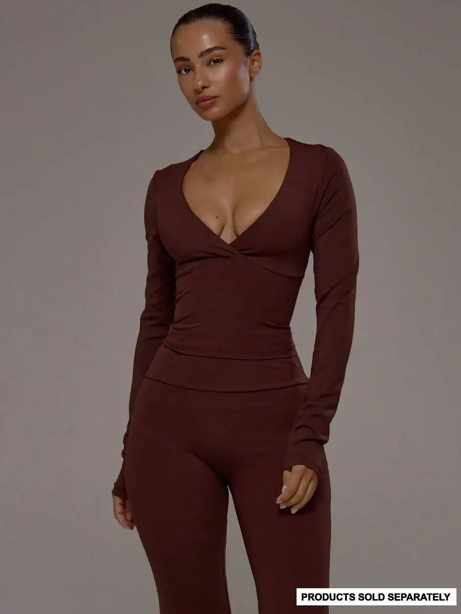 Wrap Front V-Neck Long Sleeve Active Top For Workout Gym Pilates Fitness Casual
Wrap Front V-Neck Long Sleeve Active Top For Workout Gym Pilates Fitness Casual