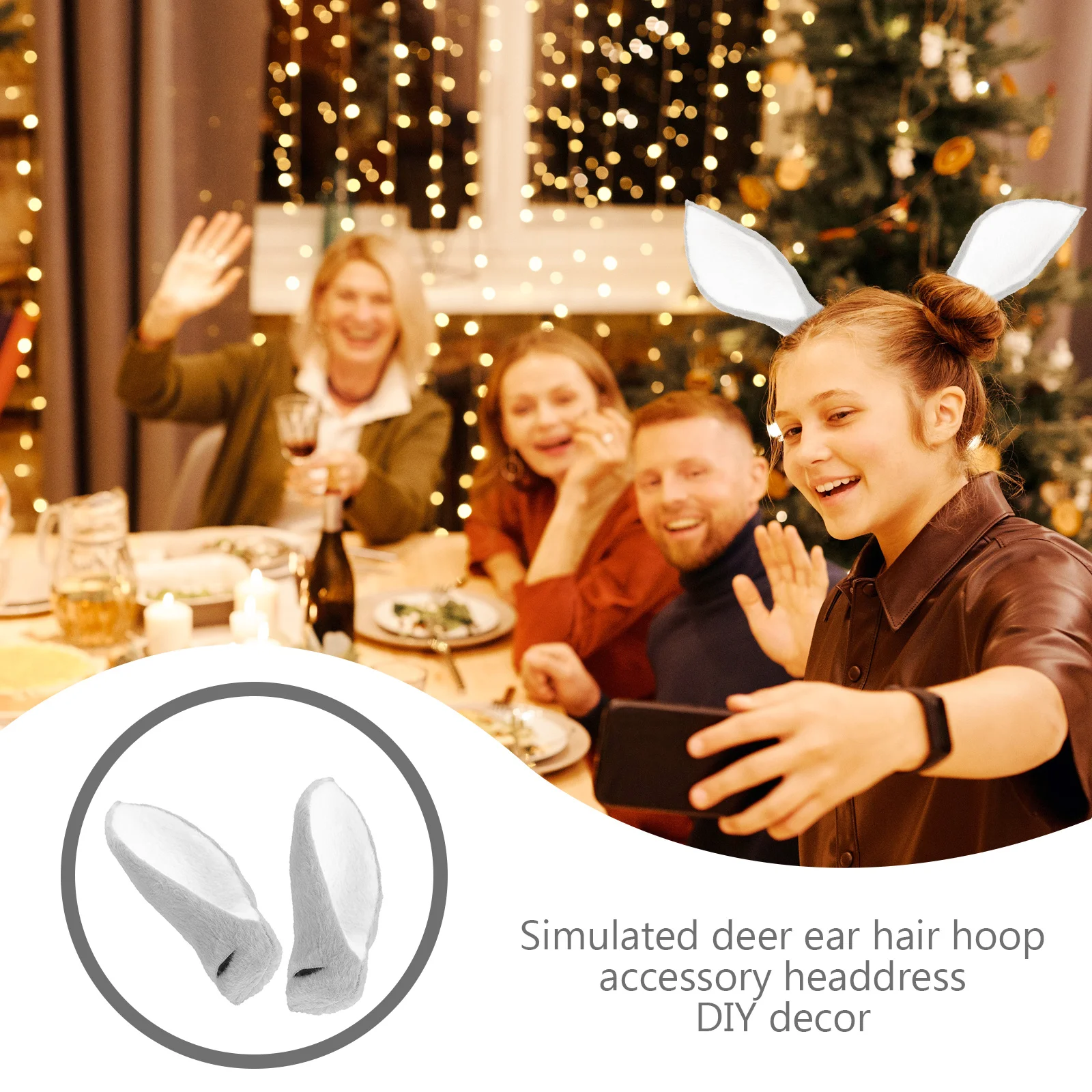 1Pair Deer Ear DIY Hair Hoop Headdress Creative Festival Party Costume Hairband Decorative Hair Accessory Deer Ear Hairbands
1Pair Deer Ear DIY Hair Hoop Headdress Creative Festival Party Costume Hairband Decorative Hair Accessory Deer Ear Hairbands
