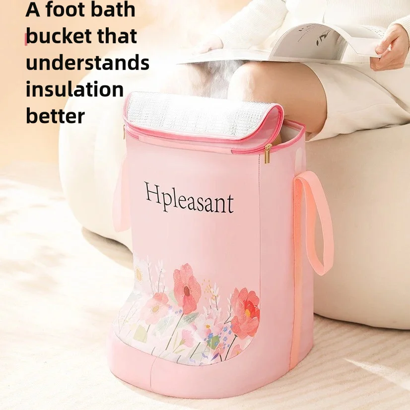 Foot Soaking Bucket, Foldable, with Support Rod, Portable Foot Basin with Calf Insulation, Dormitory Foot Soaking Bag
Foot Soaking Bucket, Foldable, with Support Rod, Portable Foot Basin with Calf Insulation, Dormitory Foot Soaking Bag