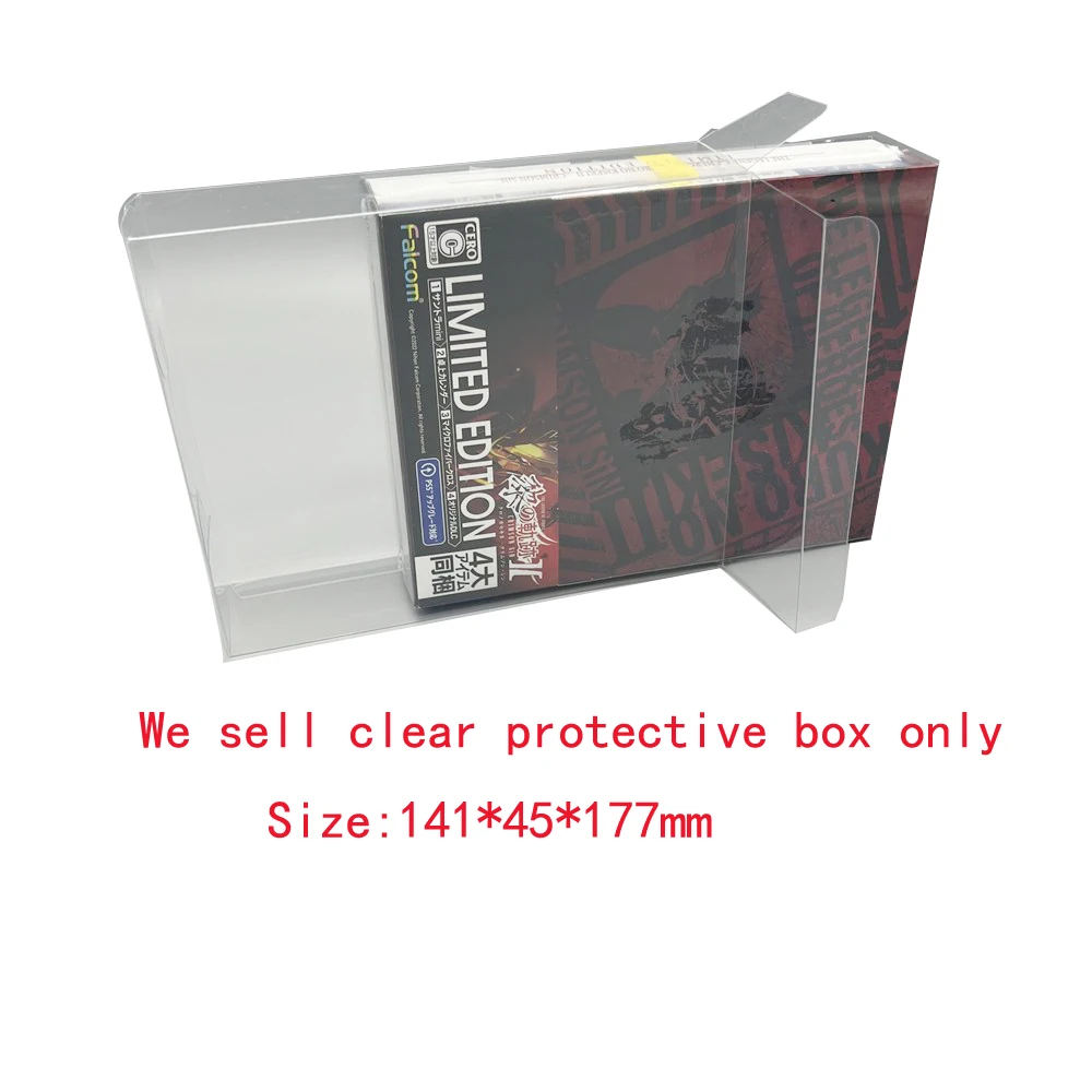 100PCS PET Transparent cover box for PS4 for Kuro no Kiseki 2 game limited colorful box storage display box
100PCS PET Transparent cover box for PS4 for Kuro no Kiseki 2 game limited colorful box storage display box