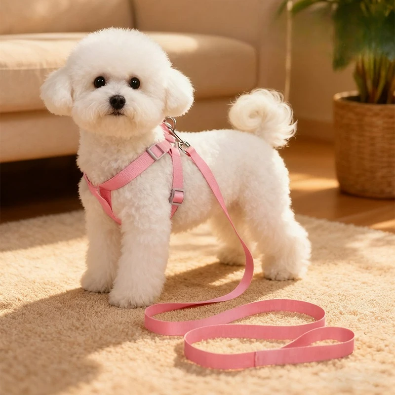 Adjustable Dog Harness Collar Leash Set Macarone Color, Reflective Small Dog Accessories for Puppy & Cat Supplies, Pet Walking
Adjustable Dog Harness Collar Leash Set Macarone Color, Reflective Small Dog Accessories for Puppy & Cat Supplies, Pet Walking