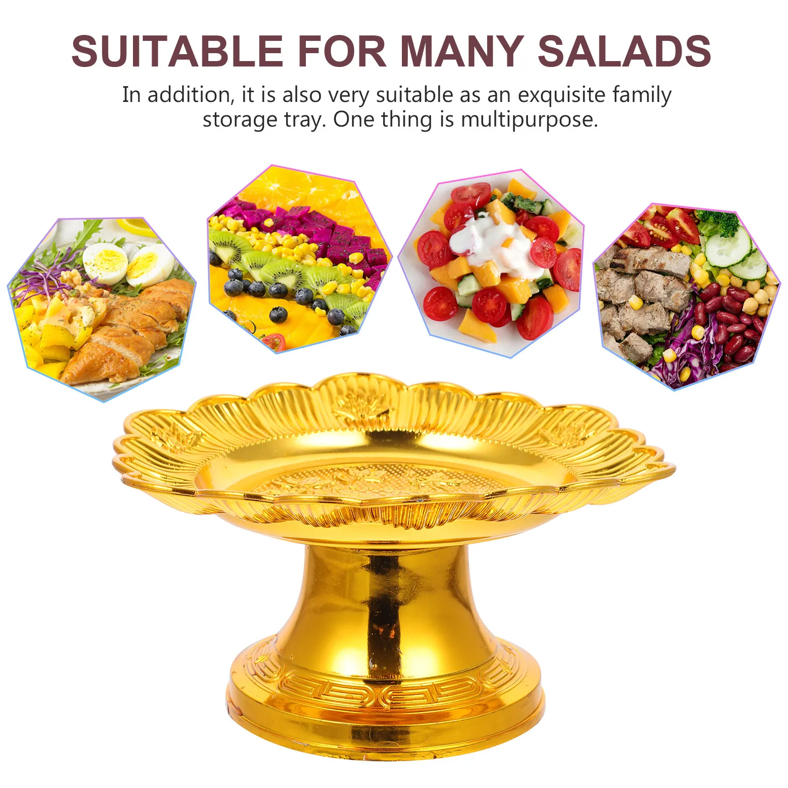 Набор из 2-х изысканных буддийских подносов-лотосов на ножках для храма, для фруктов, подношений Будде, десертов и тортов
Набор из 2-х изысканных буддийских подносов-лотосов на ножках для храма, для фруктов, подношений Будде, десертов и тортов