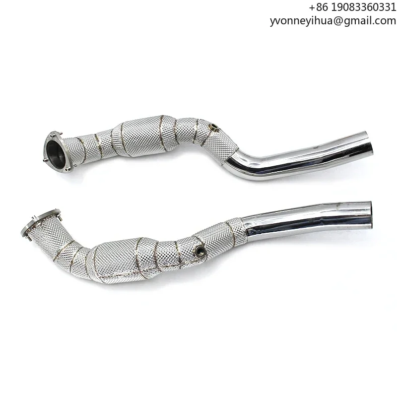 Exhaust Downpipe For Maserati Gran Turismo/GT 4.7 2008-2023 SS304 Stainless Steel Downpipe With Catalyst Exhaust Pipe
Exhaust Downpipe For Maserati Gran Turismo/GT 4.7 2008-2023 SS304 Stainless Steel Downpipe With Catalyst Exhaust Pipe